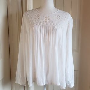 Boho peasant blouse Abercrombie & Fitch XL